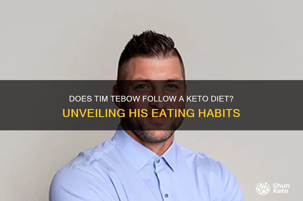 does tim tebow eat keto