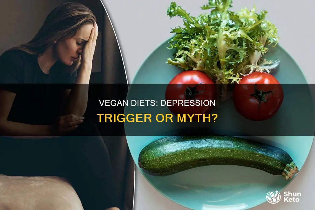 does vegan diet cause depression