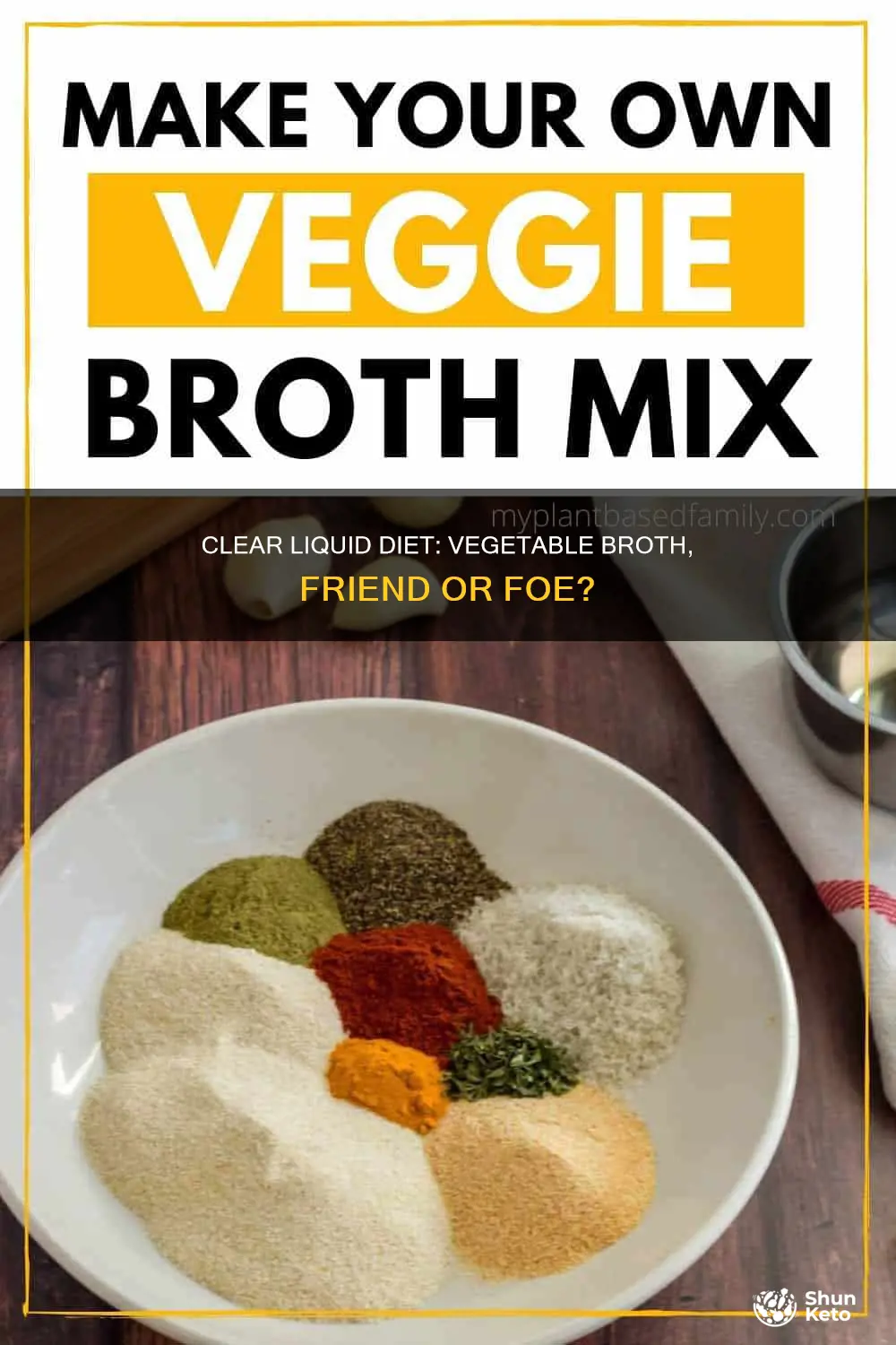 does vegetable broth count as a clear liquid diet