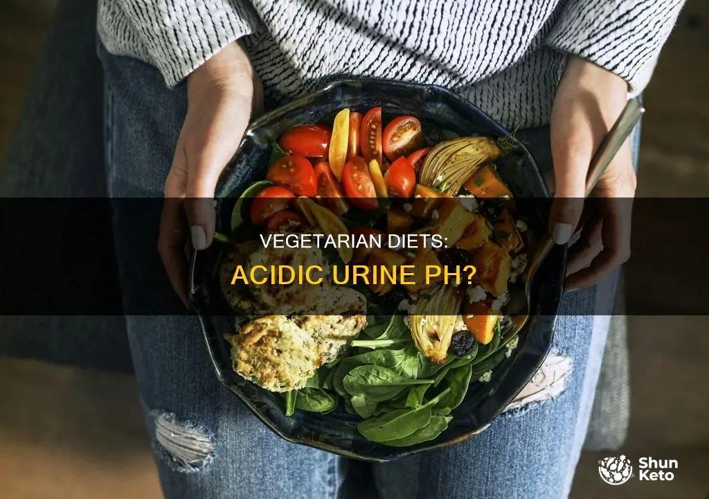does vegetarian diet cause acidic urine ph
