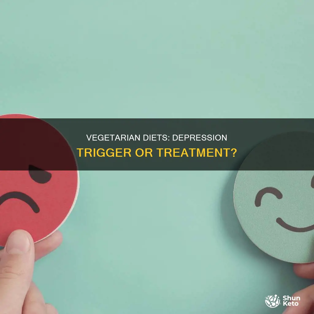 does vegetarian diet cause depression