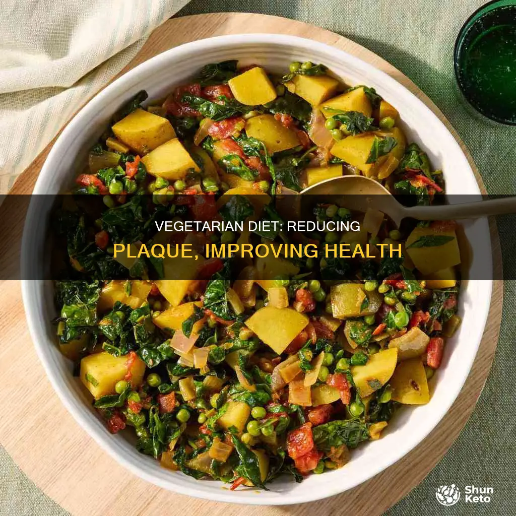 does vegetarian diet improve plaque