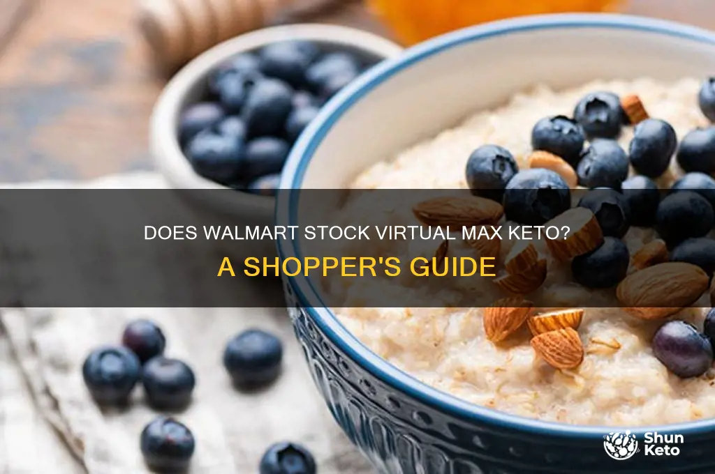 does wal-mart carry vitwl max keto