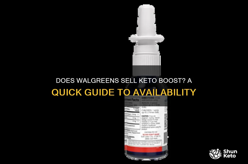 does walgreens sell keto boost