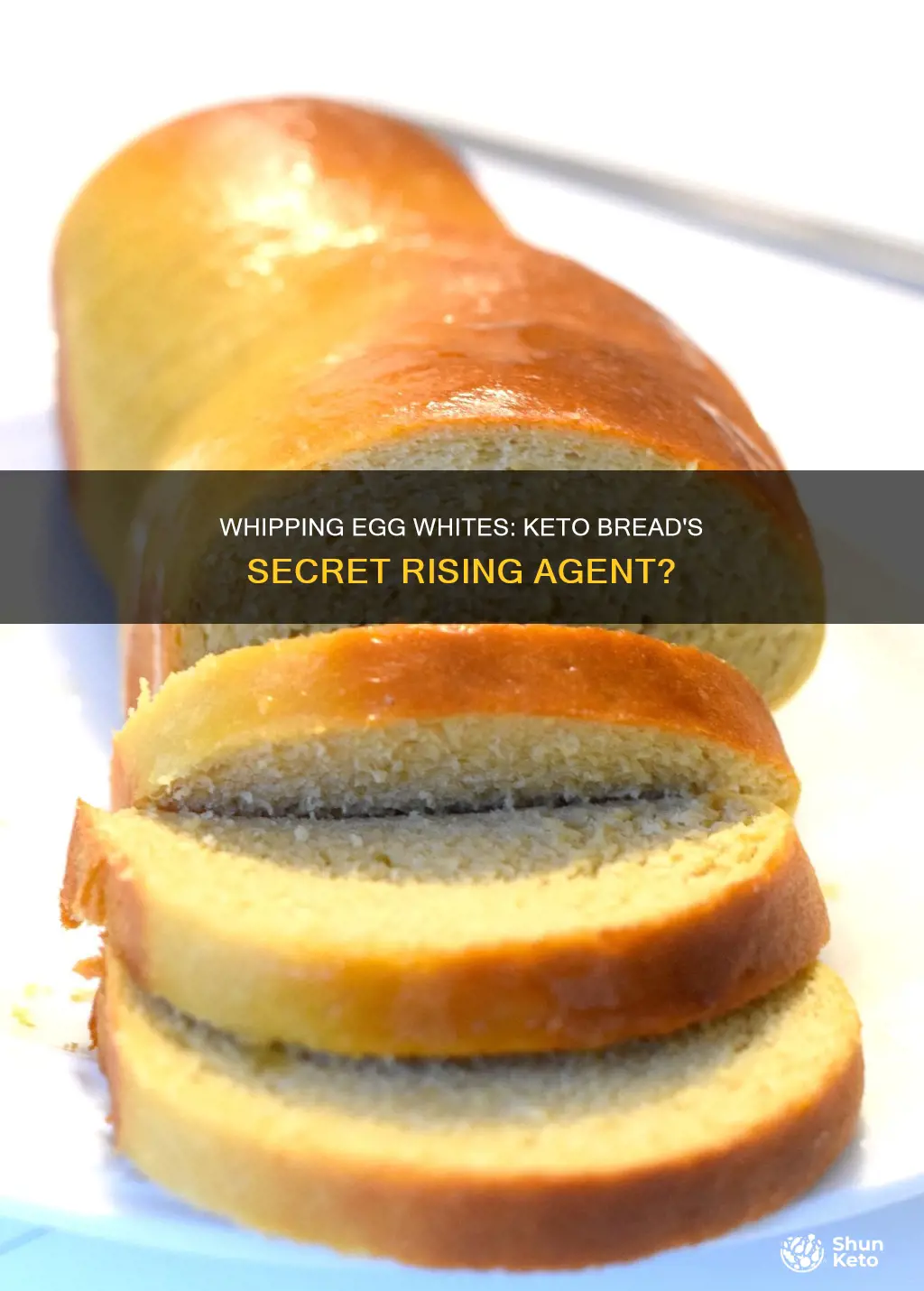 does whipping egg whites help keto bread rise