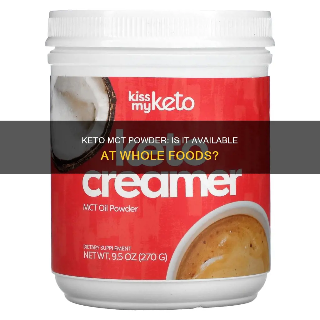 does whole foods carry keto mct powder