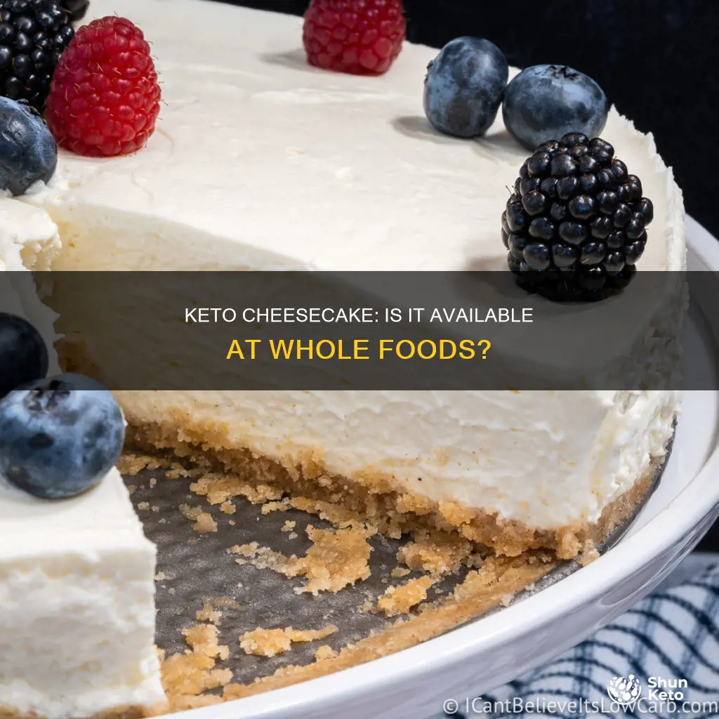 does whole foods have keto cheesecake