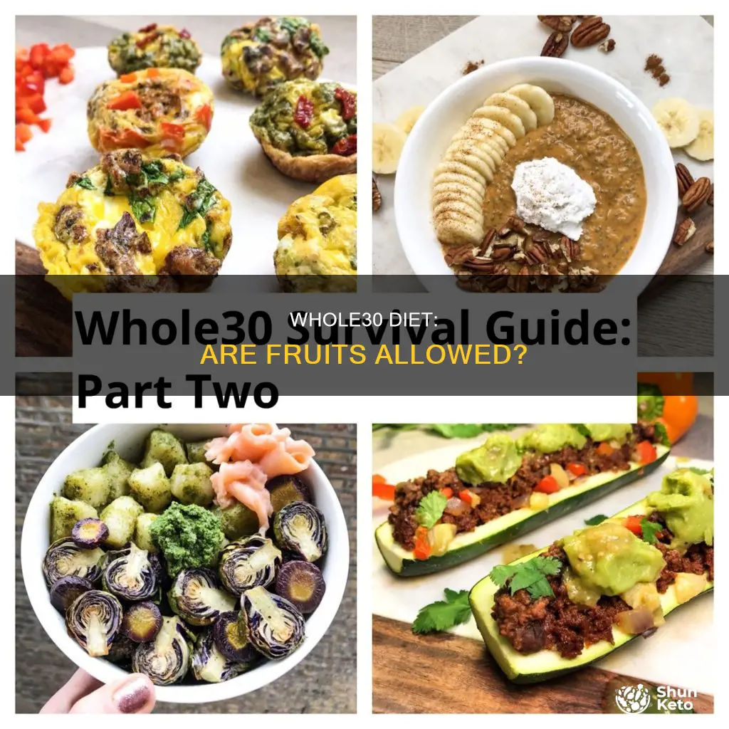 does whole30 diet allow fruit