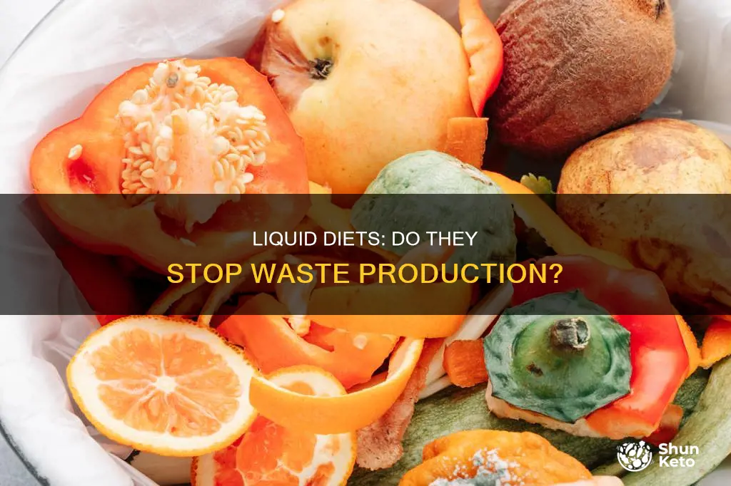 does your body produce waste on a liquid diet