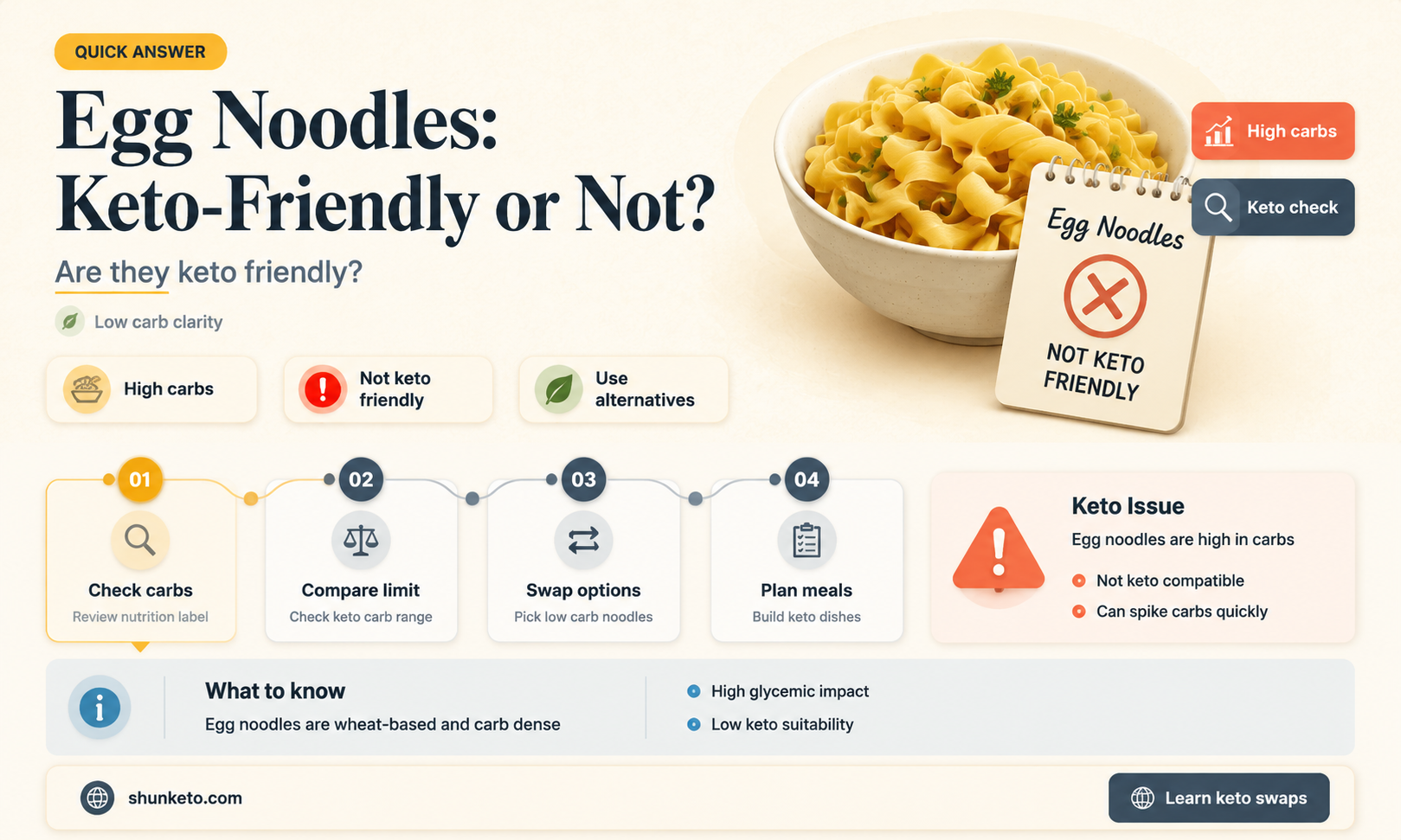are egg noodles allowed on keto