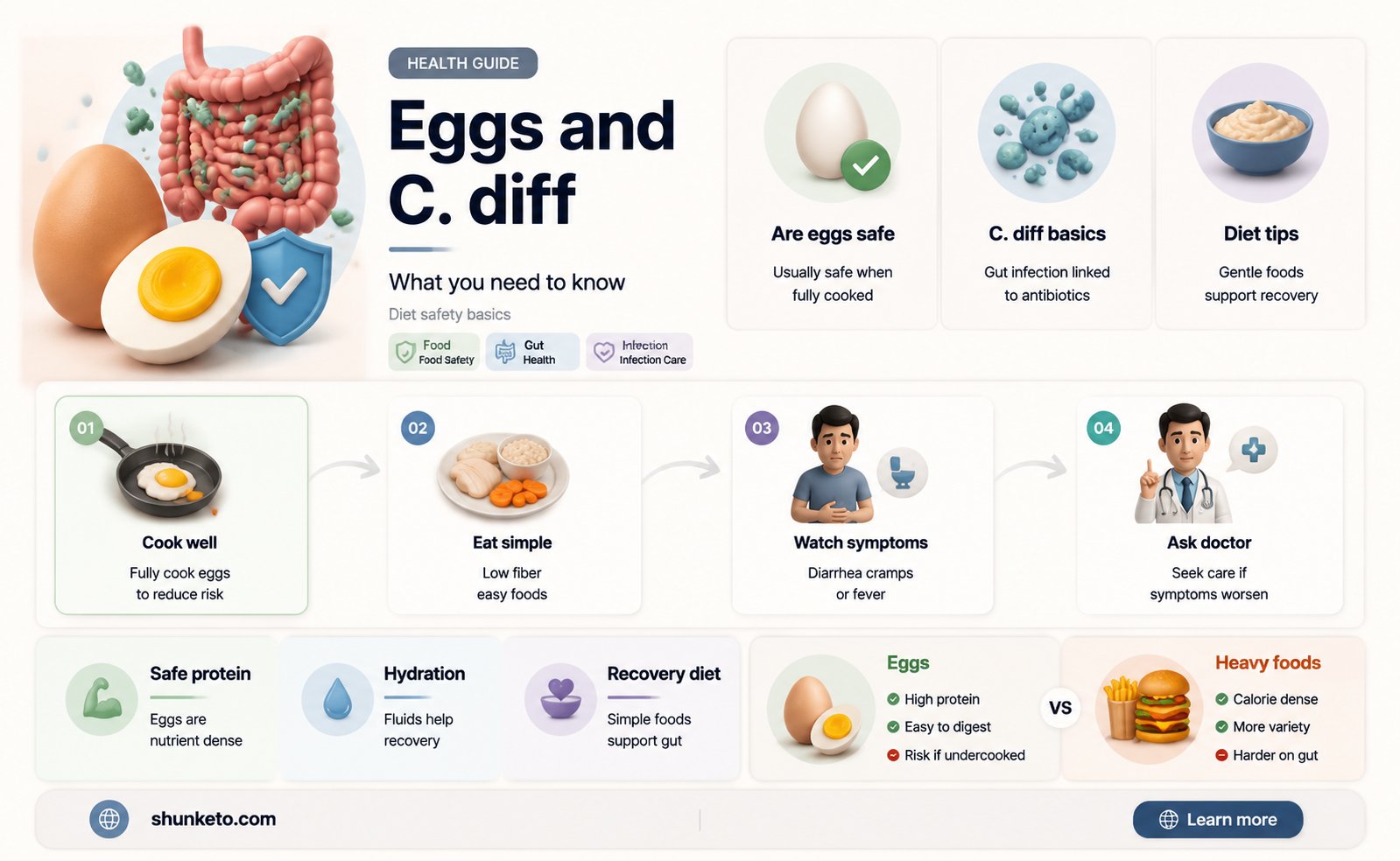are eggs ok on a c-diff diet