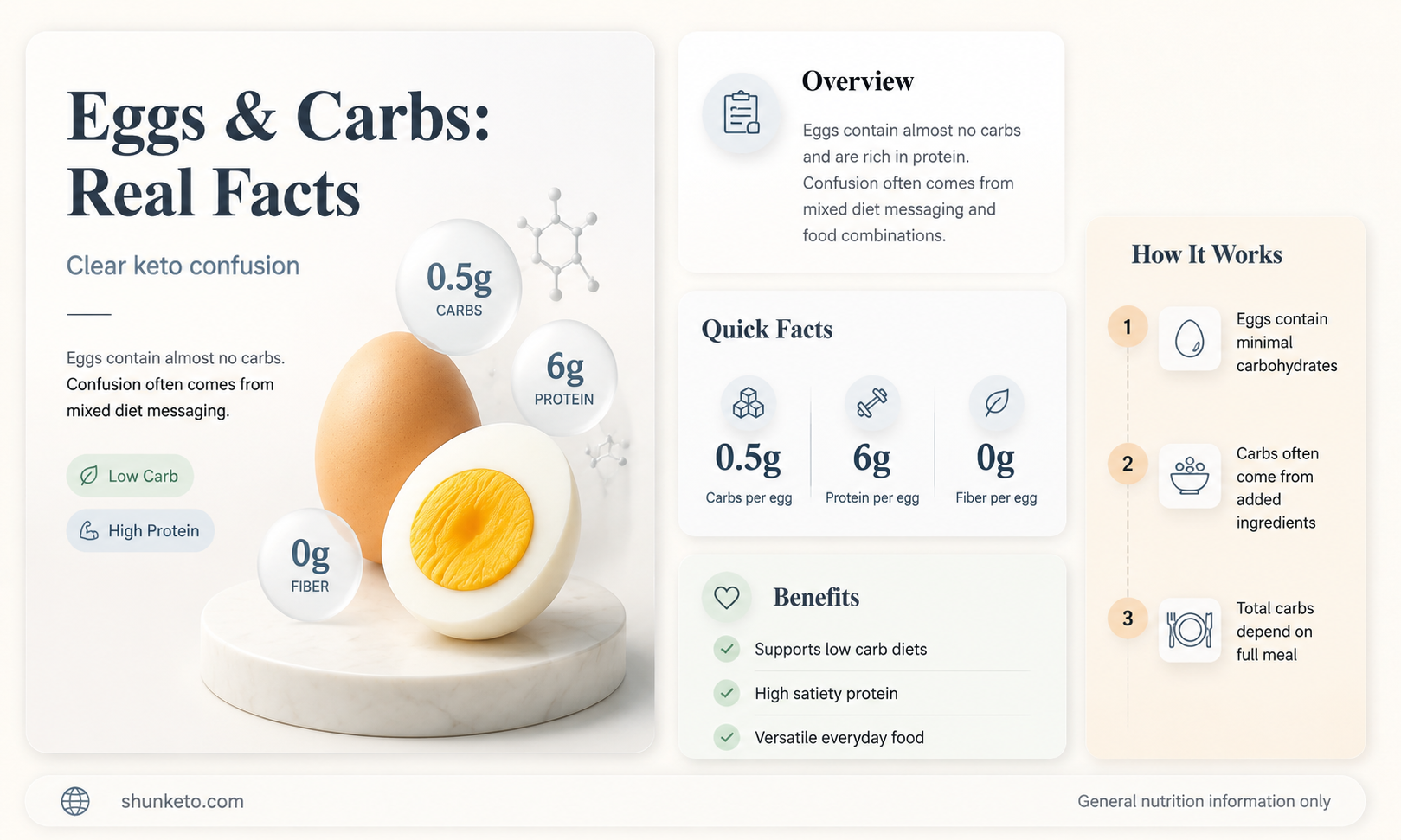 are eggs a carb