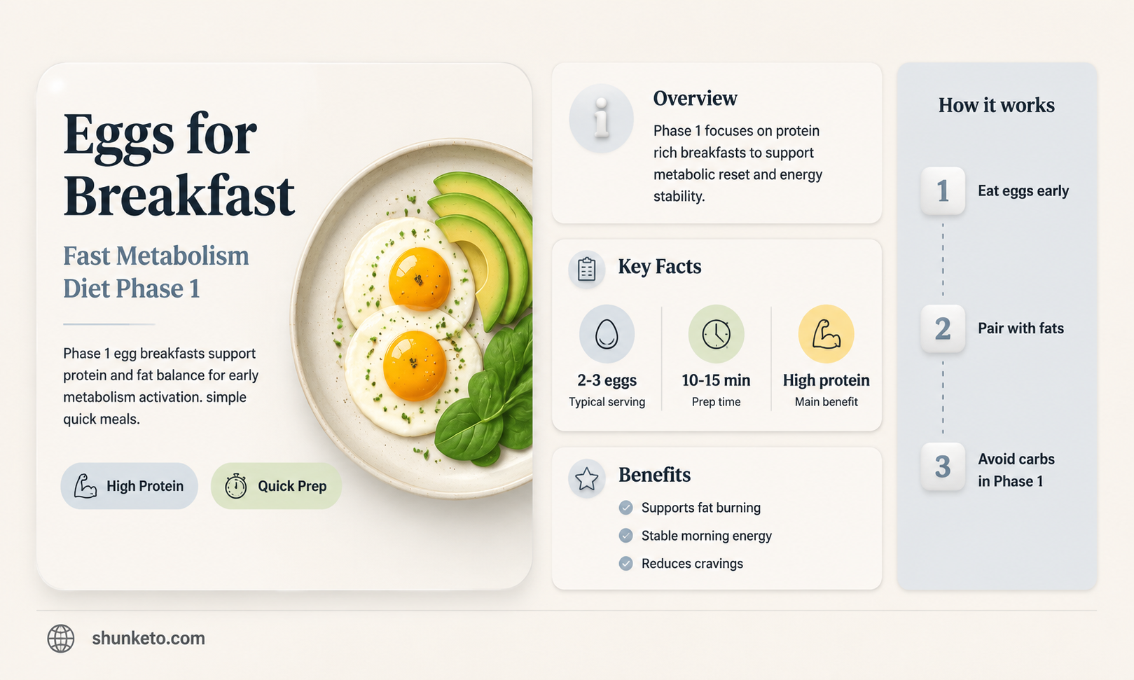 are eggs permissible for breakfast phase 1 fast metabolism diet
