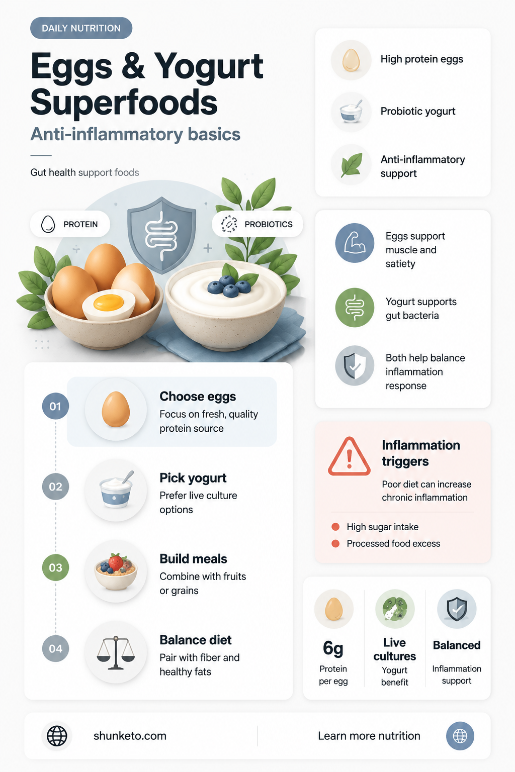 are eggs and yogurt ok on anti inflammatoru diet