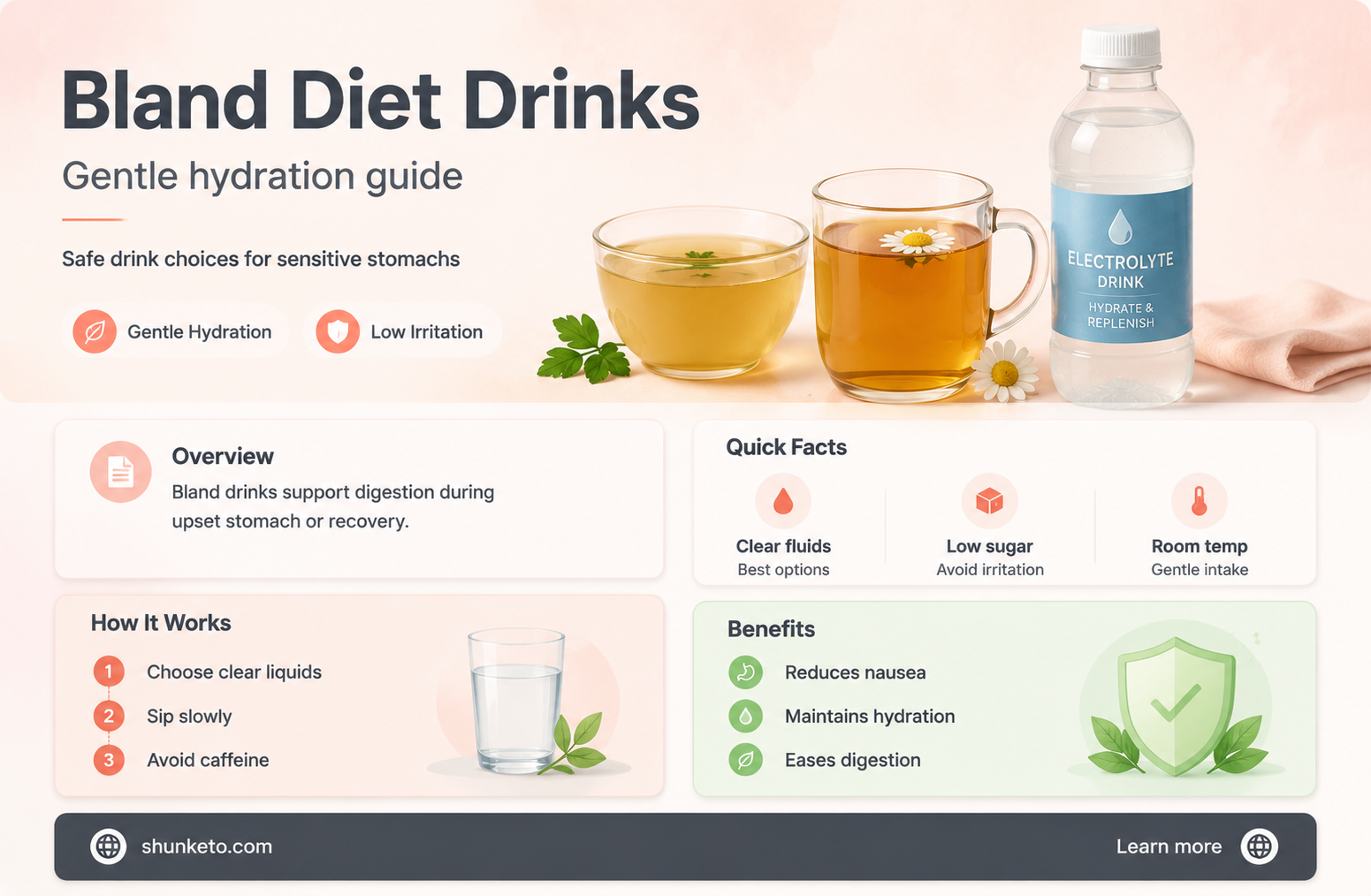 are ensure drinks safe for a bland diet