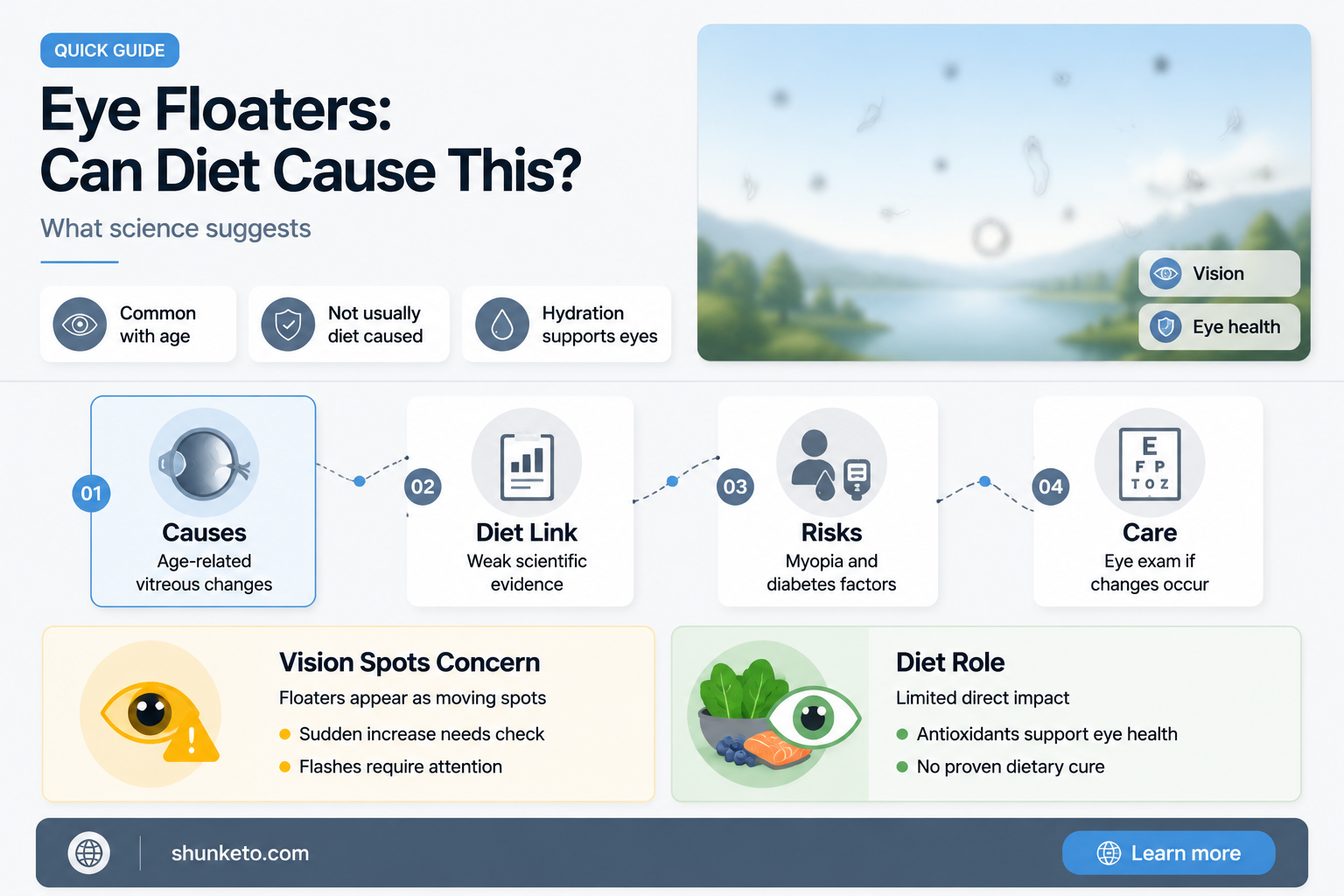 are eye floaters caused by diet