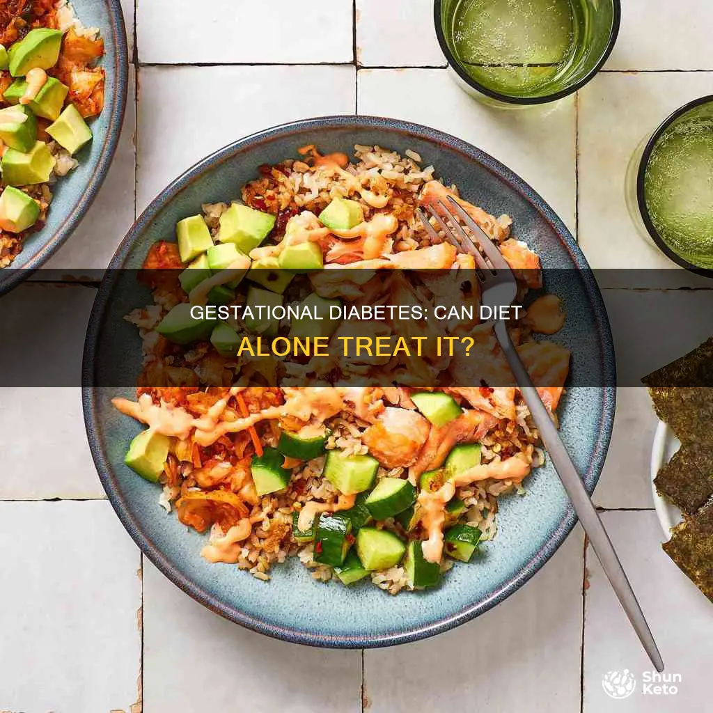 has anyone with geststional diabetes treated themselves with just diet
