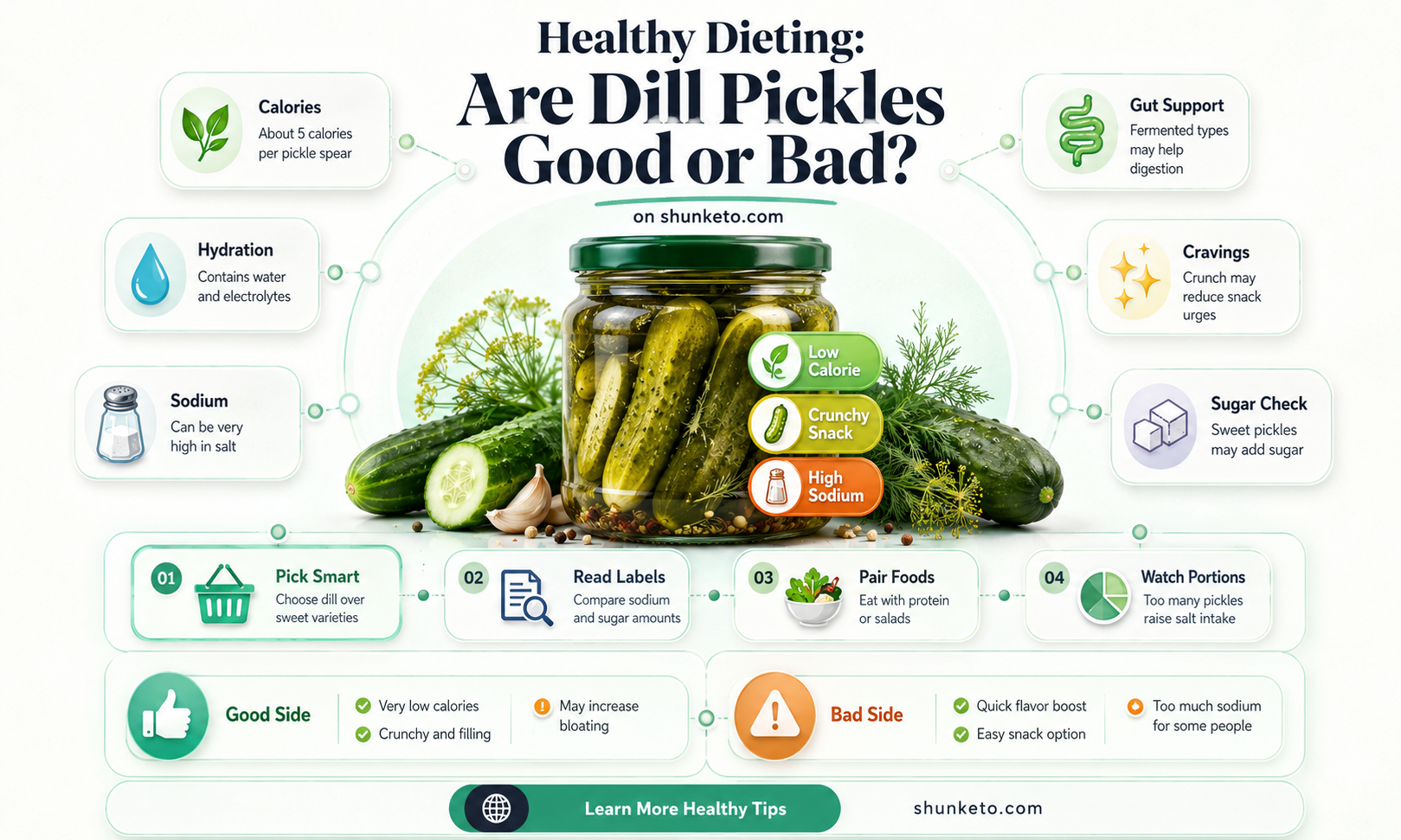 are dill pickles ok on a diet