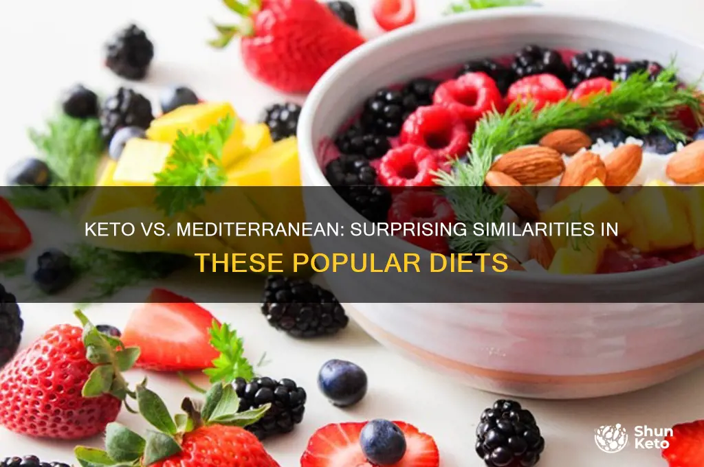 how are keto and the mediterranean diet similiar
