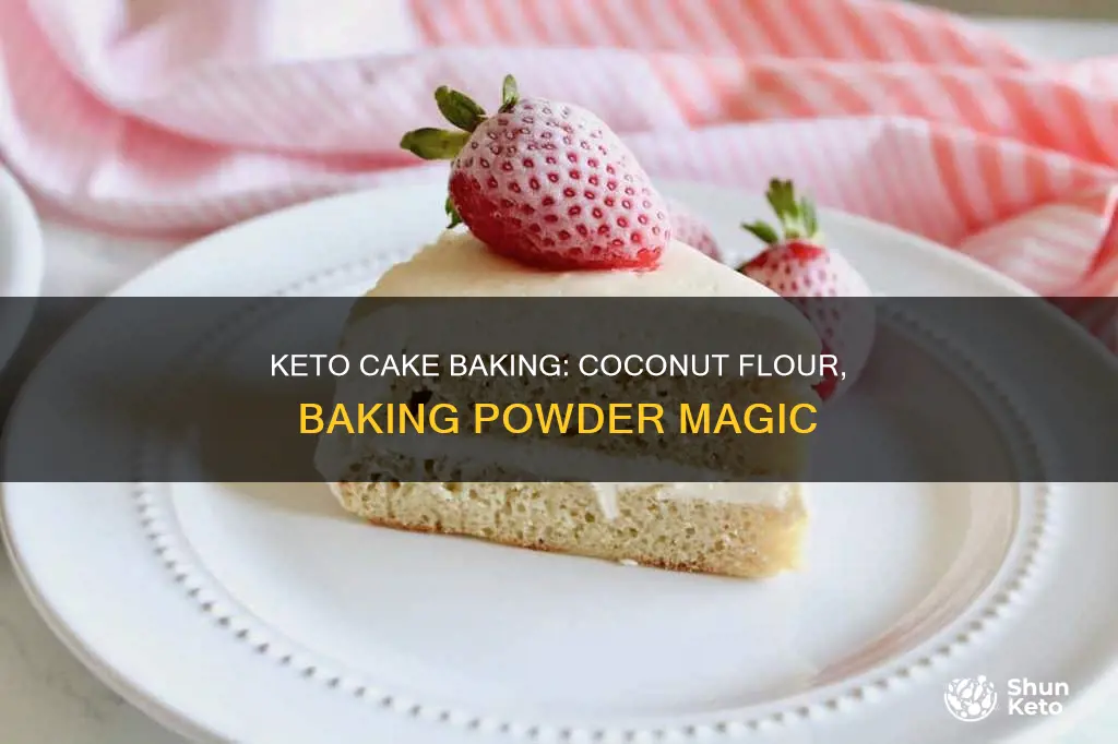 how baking powder in keto cake using cocunut flour