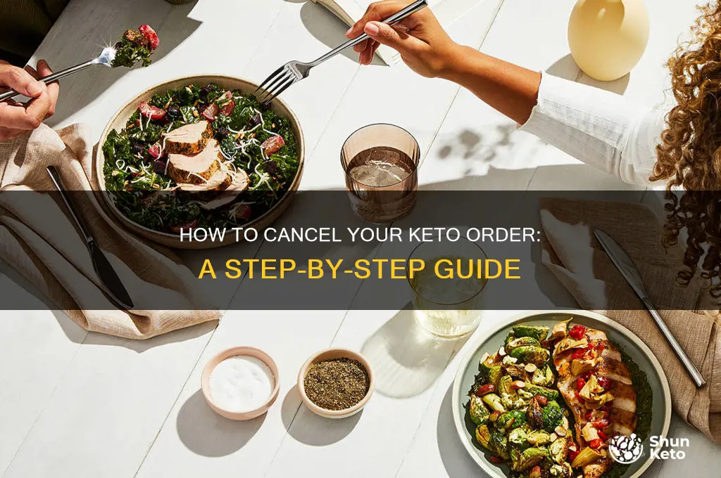 how can i cancel my keto order