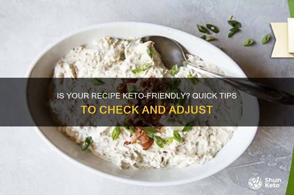 how can i tell if my recipe is keto