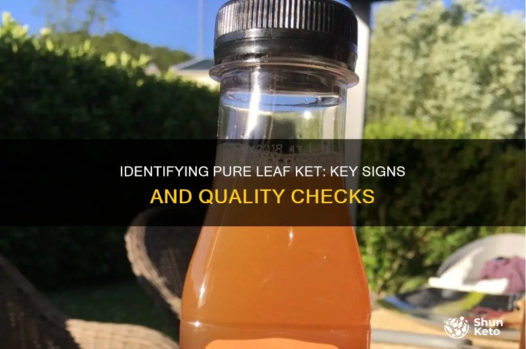 how can you tel lif ket is pure