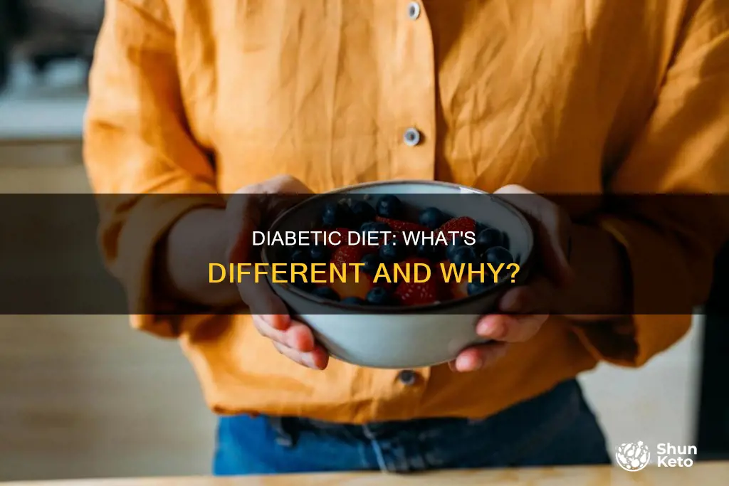 how diabetic diet is different from a normal person