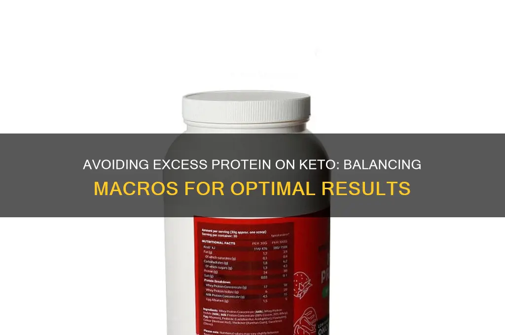 how do i avoid protein in keto diet