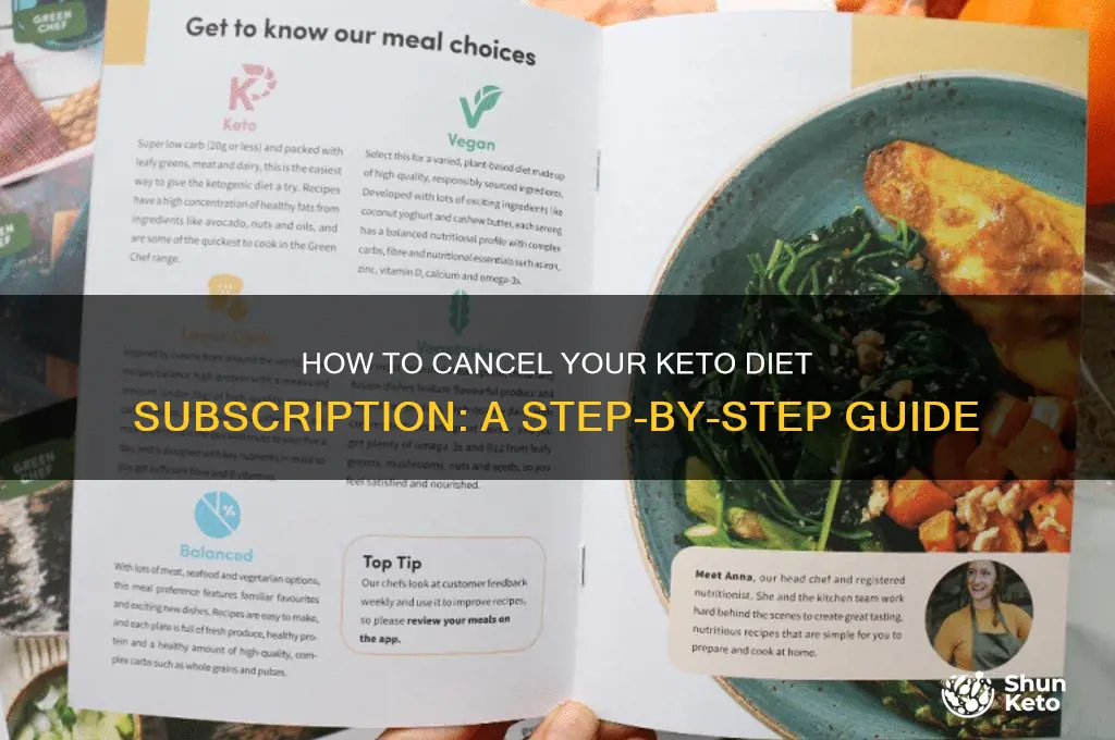 how do i cancel my keto diet subscription