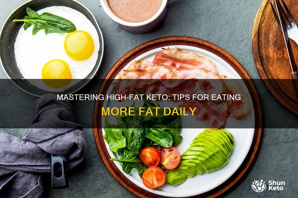 how do i eat so much fat daily on keto