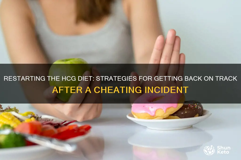 how do i restart hcg diet after cheating