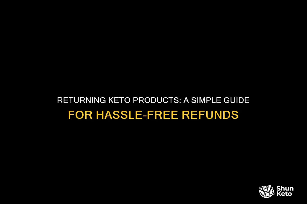 how do i return keto products