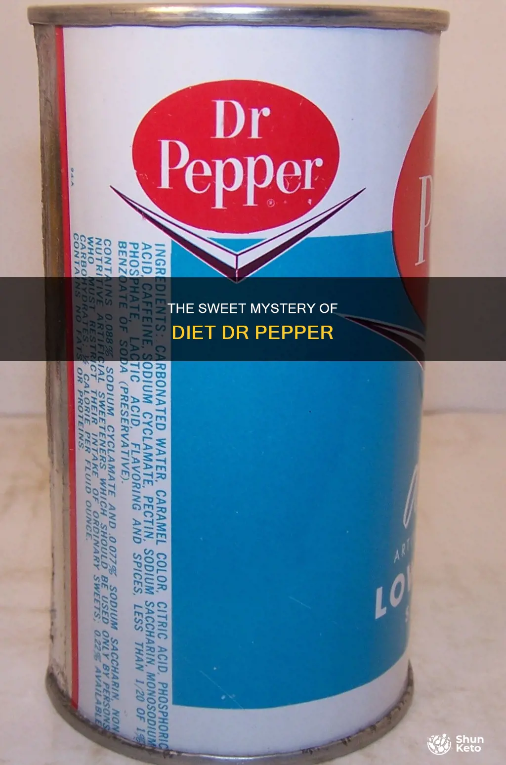 how do they sweeten diet dr pepper