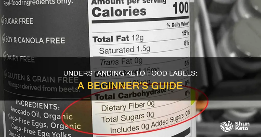 how do you read a food label for keto