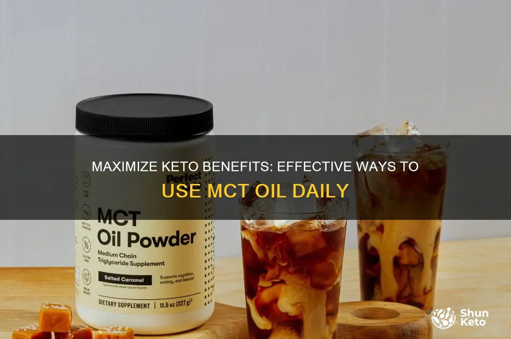 how do you use mct oil on keto diet