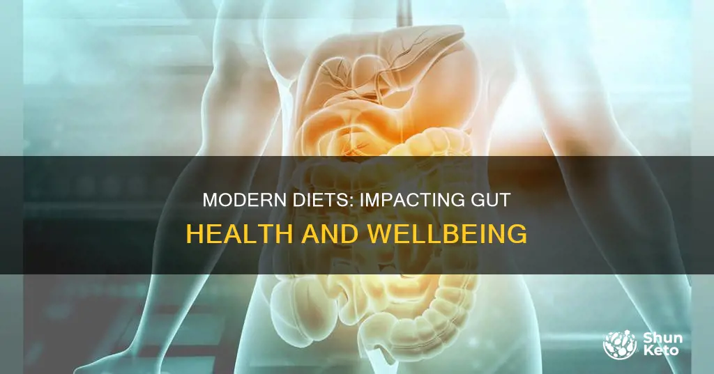 how does a modern diet effect the gut