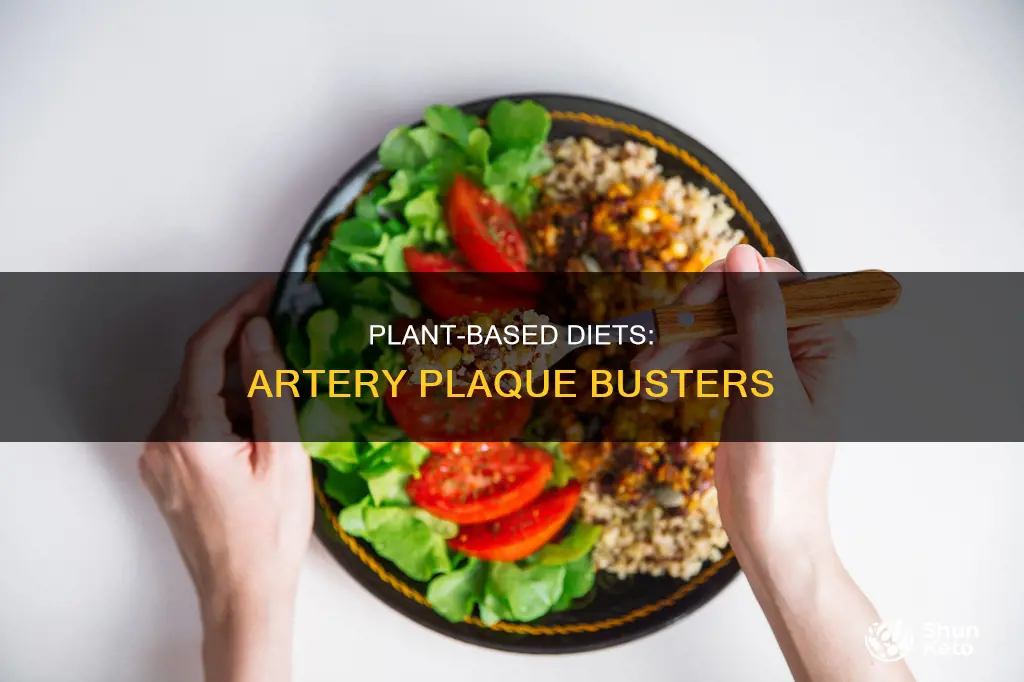 how does a plant based diet remove plaque from arteries