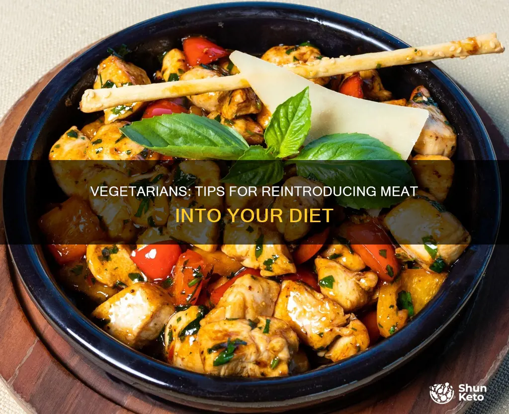 how does a vegetarian reintroduce meat into diet