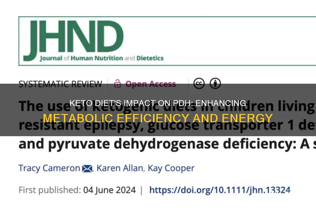 how does keto diet help with pdh