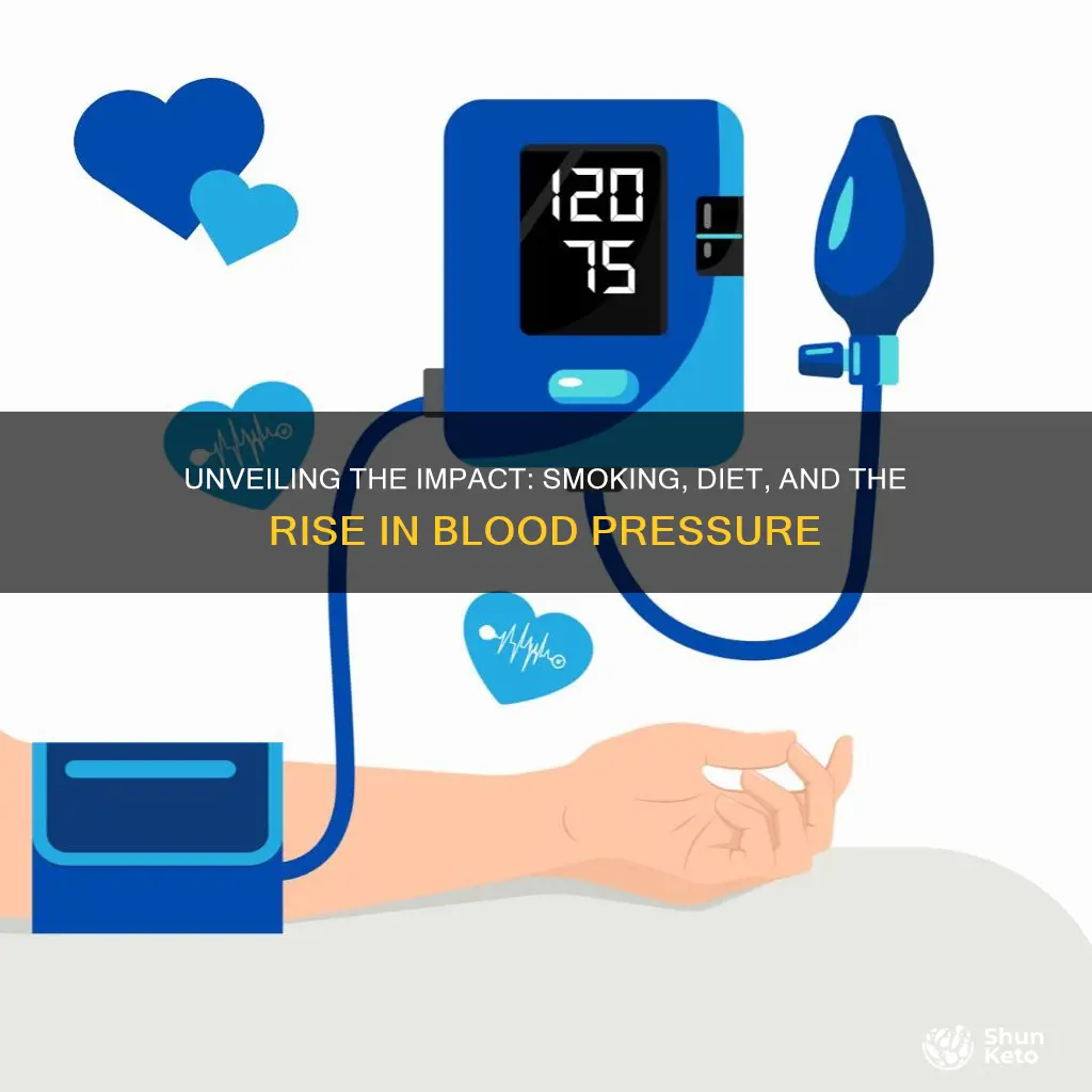 how does smoking and diet increase blood pressure