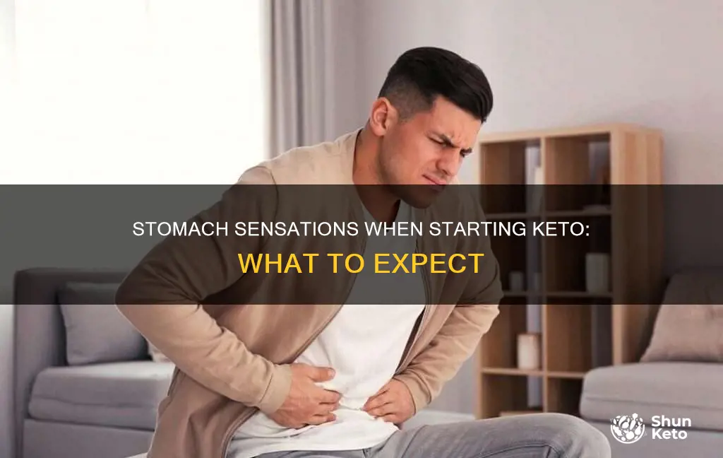 how does stomach feel when starting keto