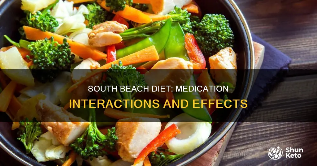 how does the south beach diet effect certain medications