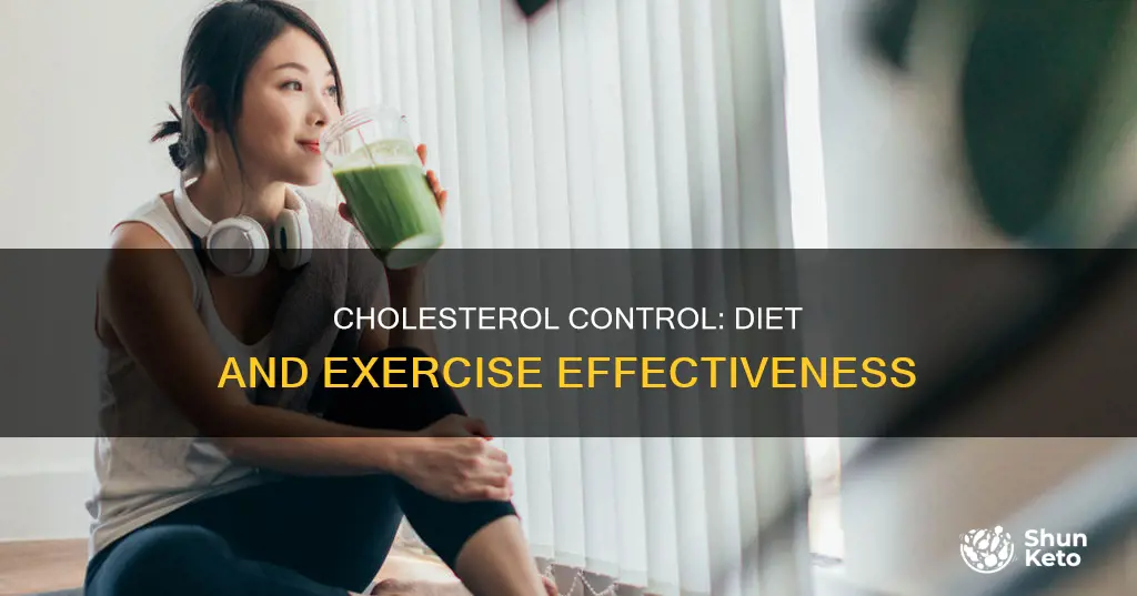 how effective is diet and exercise in lowering cholesterol