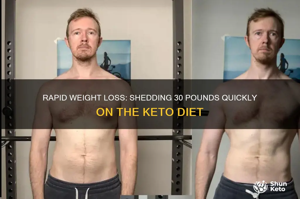 how fast can i lose 30 lbs on keto