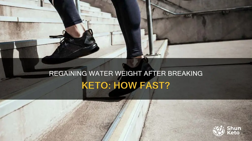 how fast do you gain back water weight breaking keto