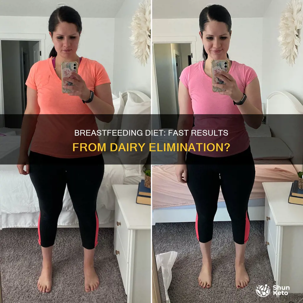 how fast to expect results breastfeeding dairy elimination diet