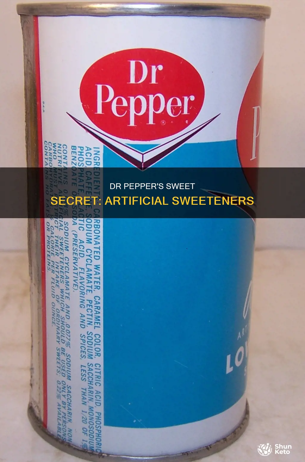 how is diet dr pepper sweetened