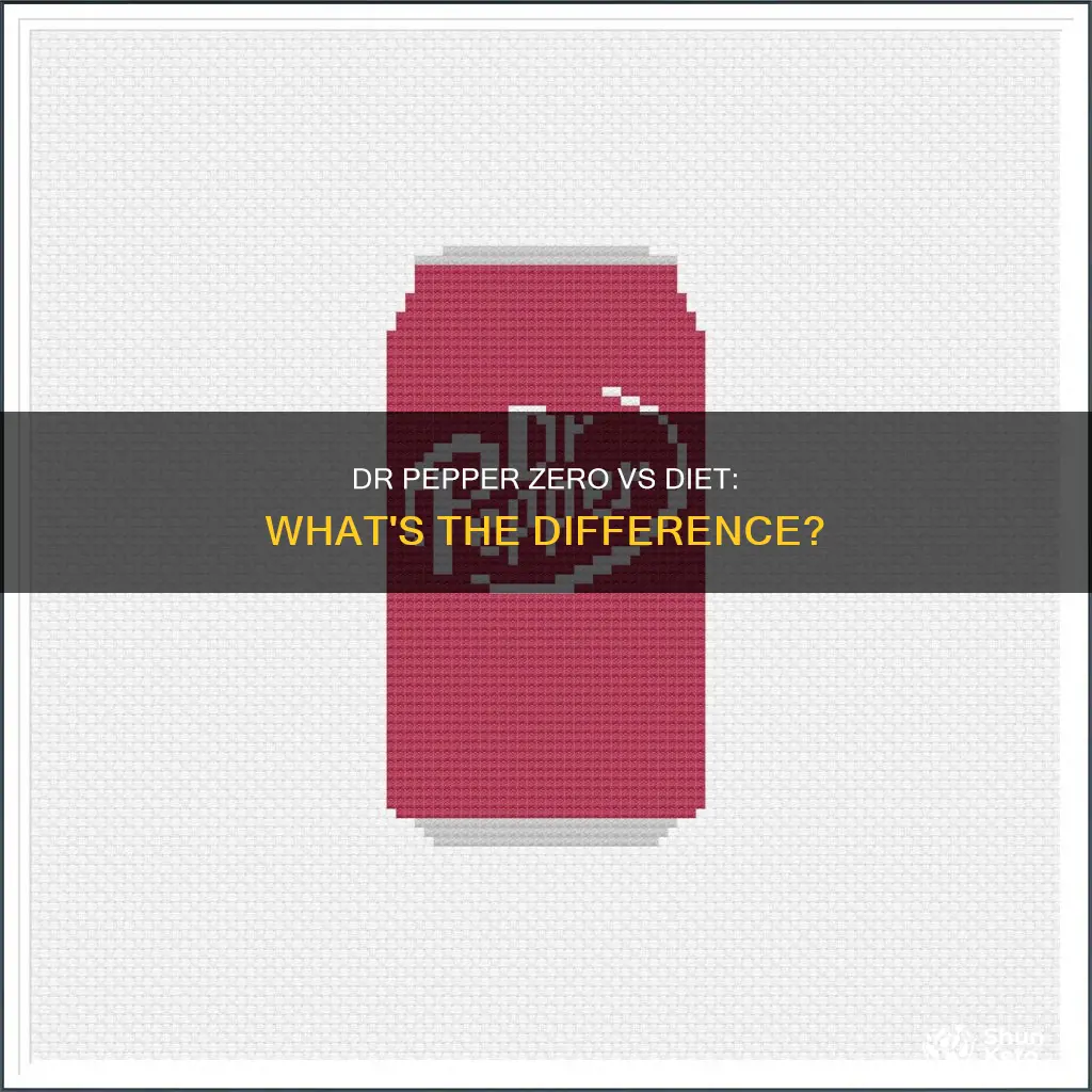 how is dr pepper zero different from diet dr pepper