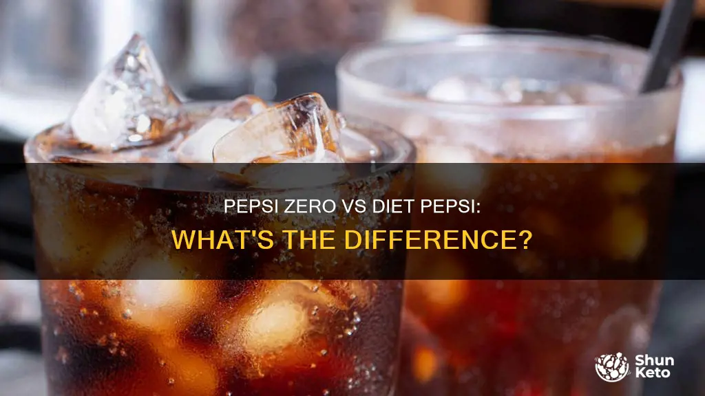 how is pepsi zero different from diet pepsi